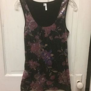 StudioY Razorback Tank with Sequins